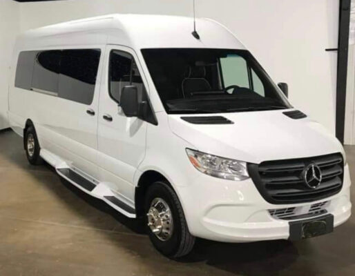 LimoBusNow! - 12 Passenger Mercedes-Benz Sprinter Party Bus - Exterior