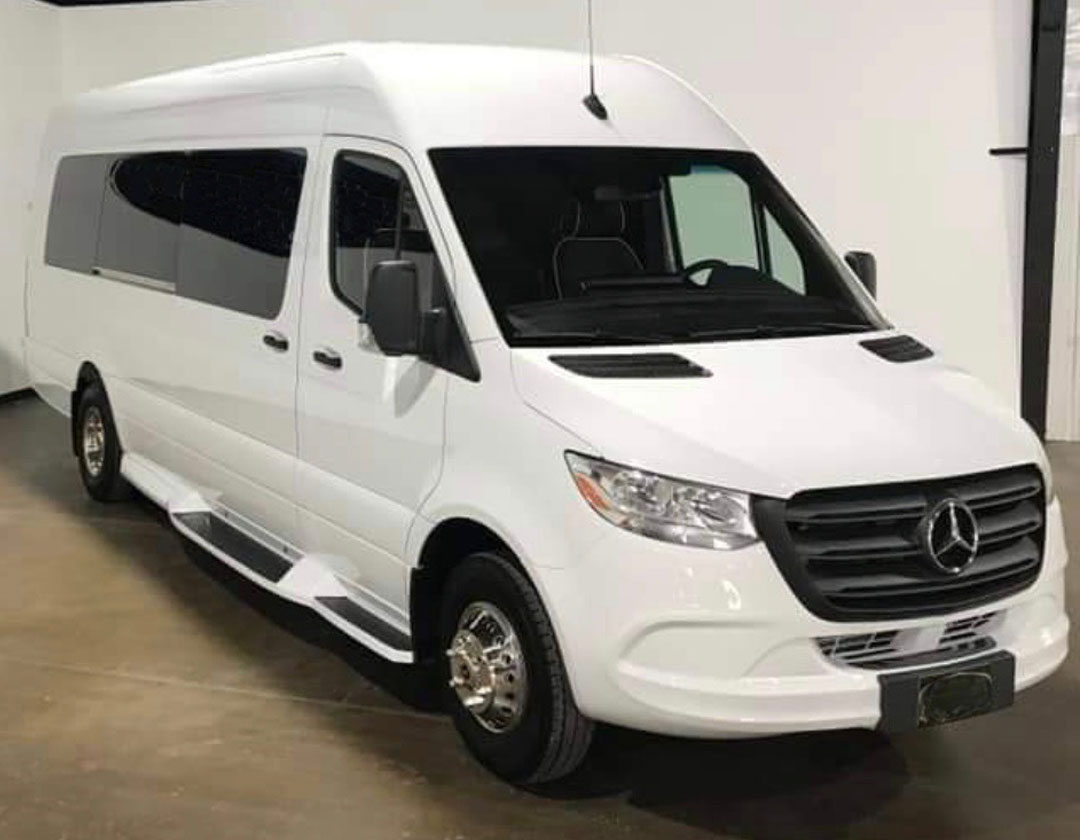 LimoBusNow! - 12 Passenger Mercedes-Benz Sprinter Party Bus - Exterior